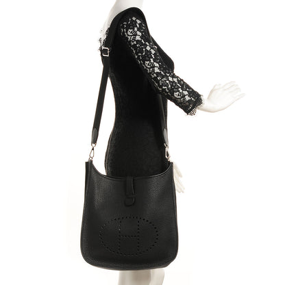 Hermes Taurillon Clemence Evelyne III GM Black 2 of 16