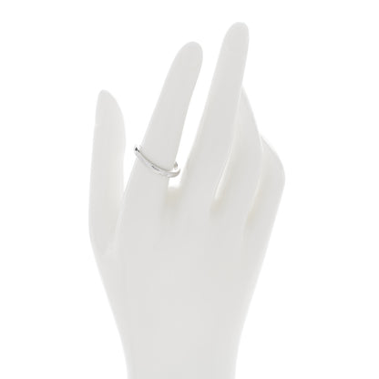 Tiffany Platinum Diamond Elsa Peretti Band Ring 56 7.5 2 of 4