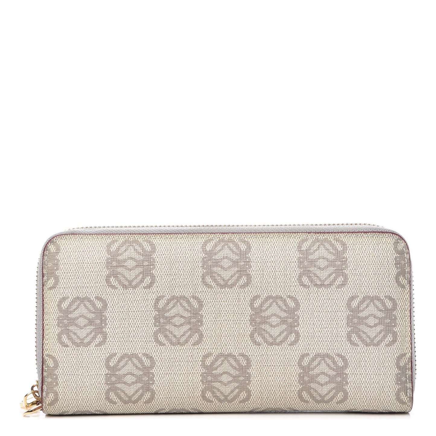 Monogram Zip Around Wallet Grey