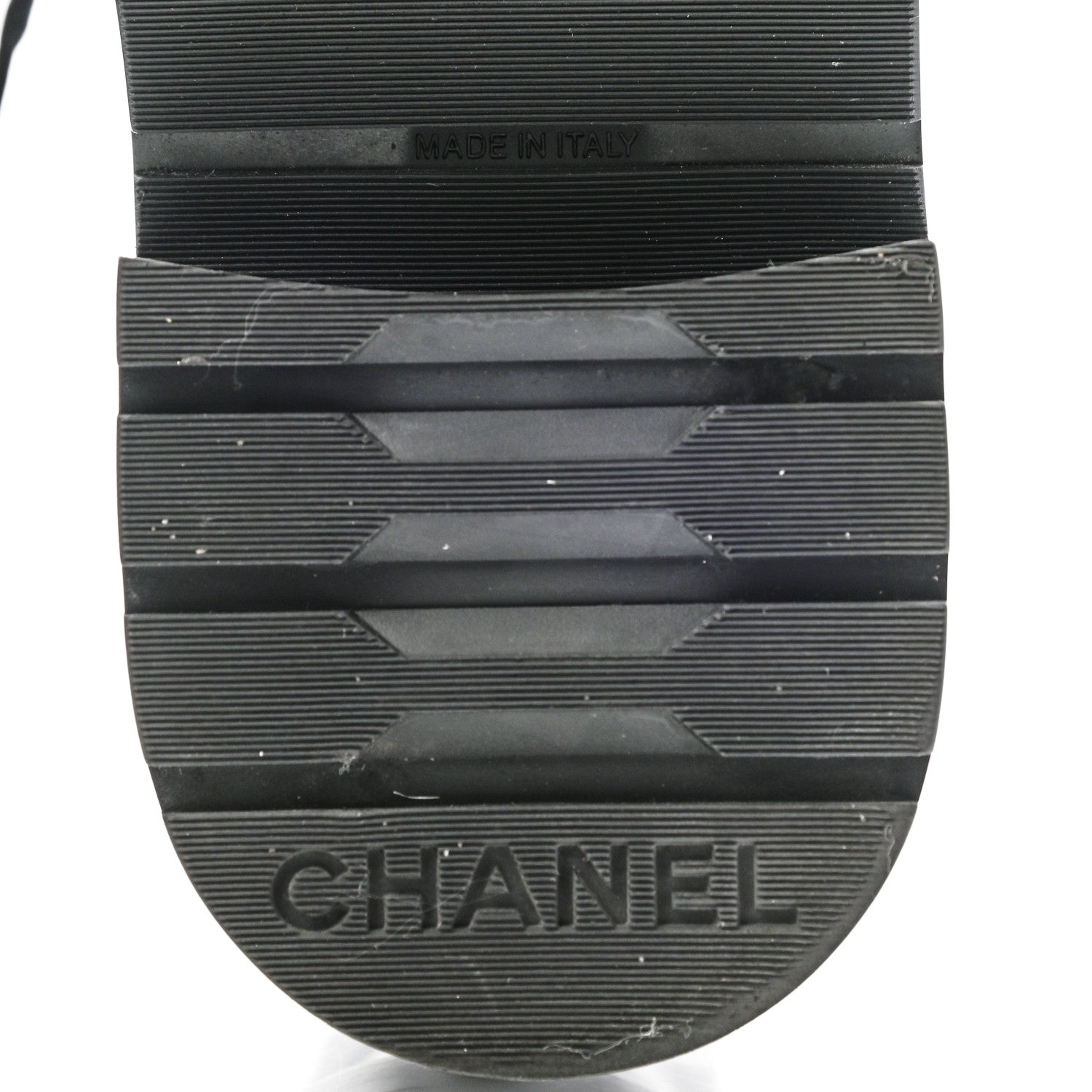 Chanel Shiny Lambskin Quilted Lace Up Combat Boots 36.5 Black 6 of 9