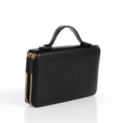 Gucci Pebbled Calfskin Soho Travel Document Case Black 3 of 8