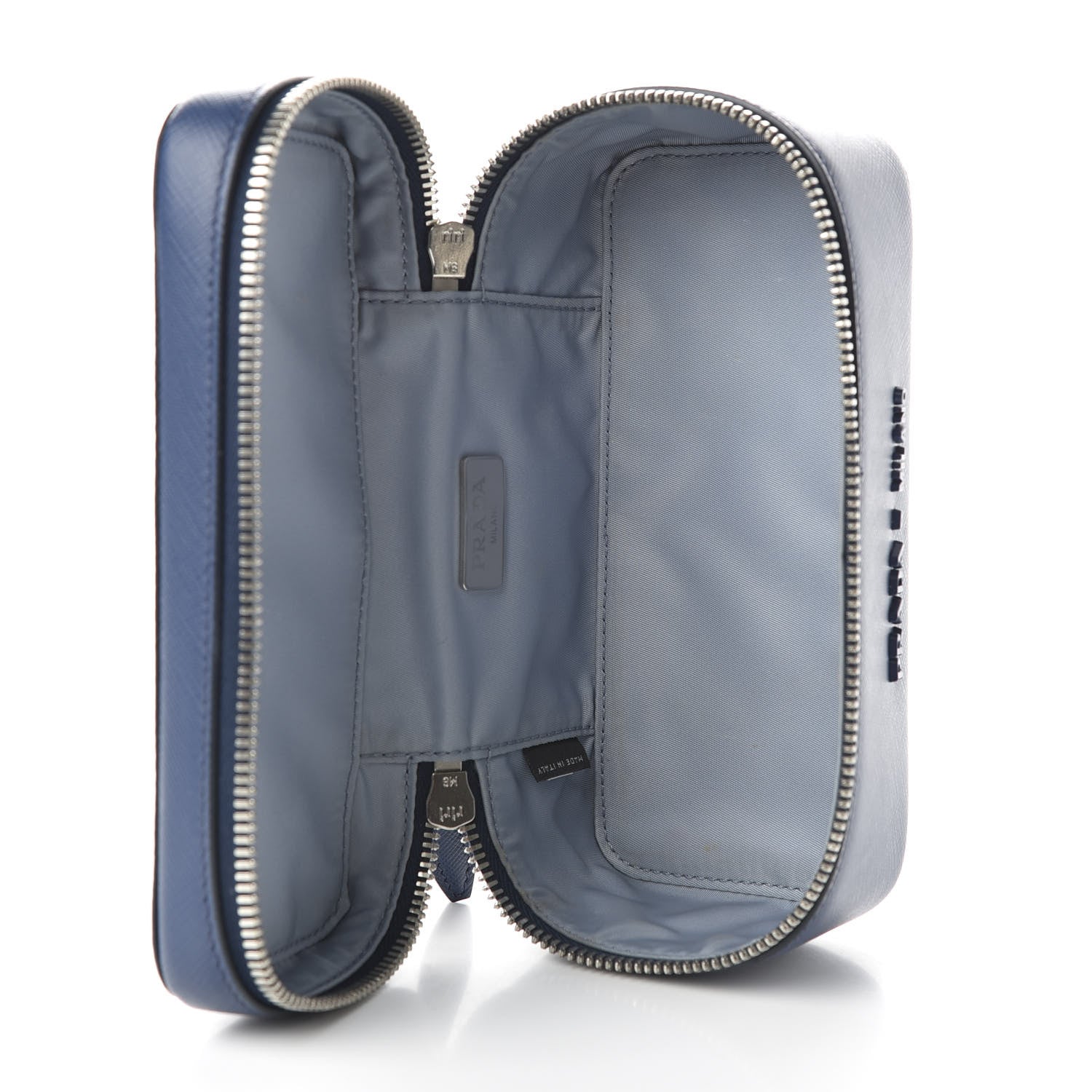 Prada Saffiano Beauty Small Pouch Bluette Astrale 5 of 10