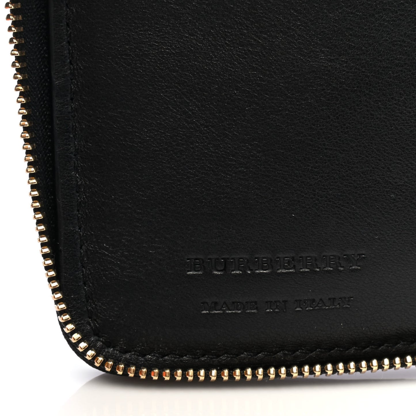 Calfskin Horseferry Check Medium Marston Zip Around Wallet Black
