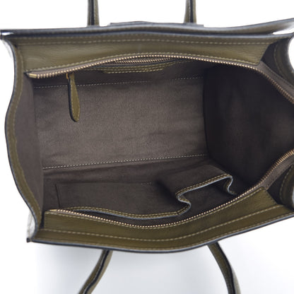 Celine Drummed Calfskin Micro Luggage Jungle 5 of 7