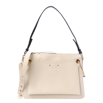 Chloe Calfskin Medium Roy Bag Natural White 1 of 7