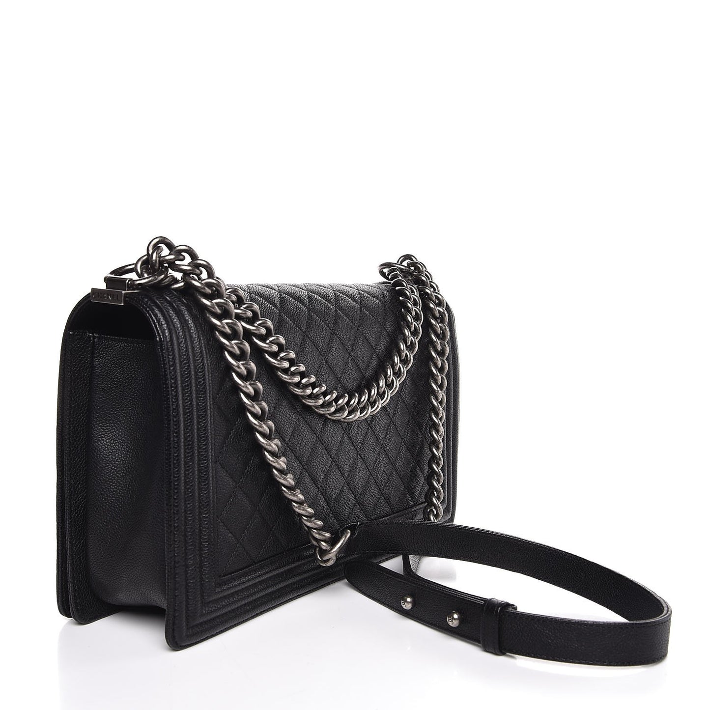 Caviar Quilted New Medium Boy Flap Black