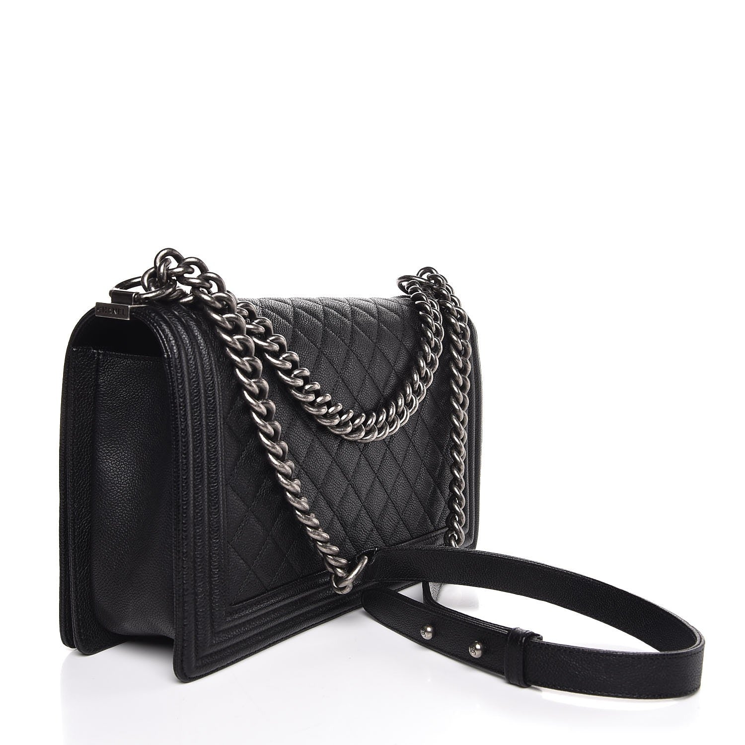 Chanel Caviar Quilted New Medium Boy Flap Black 3 of 8