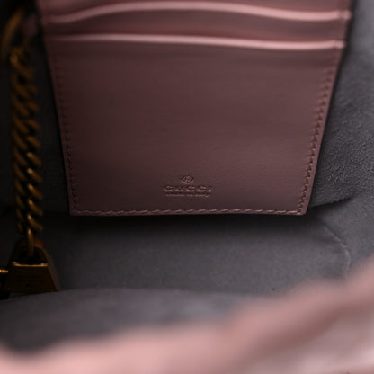 Gucci Calfskin Matelasse Mini GG Marmont 2.0 Bucket Bag Perfect Pink 6 of 11