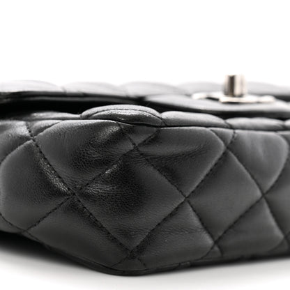 Chanel Lambskin Quilted Mini Around the World Flap Black 9 of 11