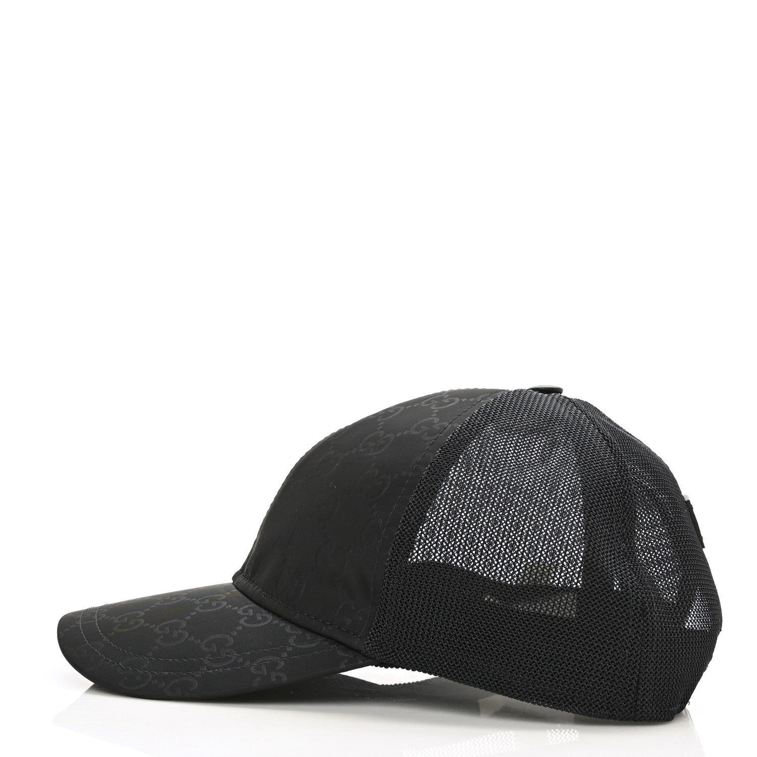 Gucci Nylon Monogram Baseball Hat M Black 3 of 8