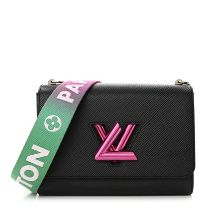 Louis Vuitton Epi Twist Shoulder Bag MM Black Rose 1 of 10