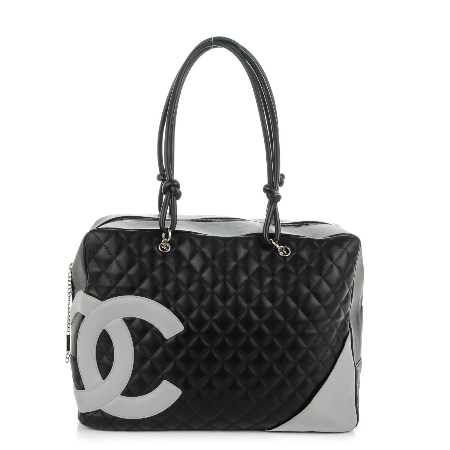 Chanel Calfskin Quilted Large Cambon Bag Black 1 of 8