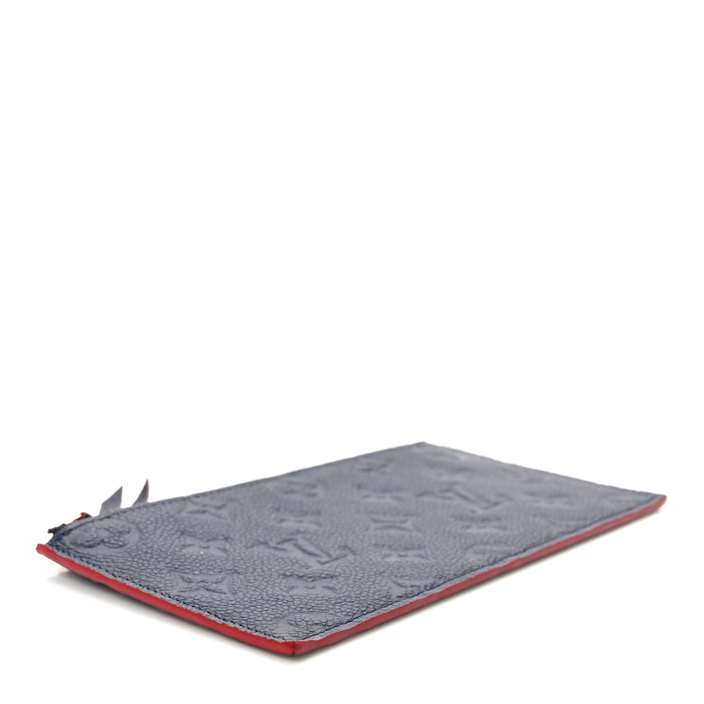 Empreinte Felicie Chain Wallet Zippered Insert Marine Rouge