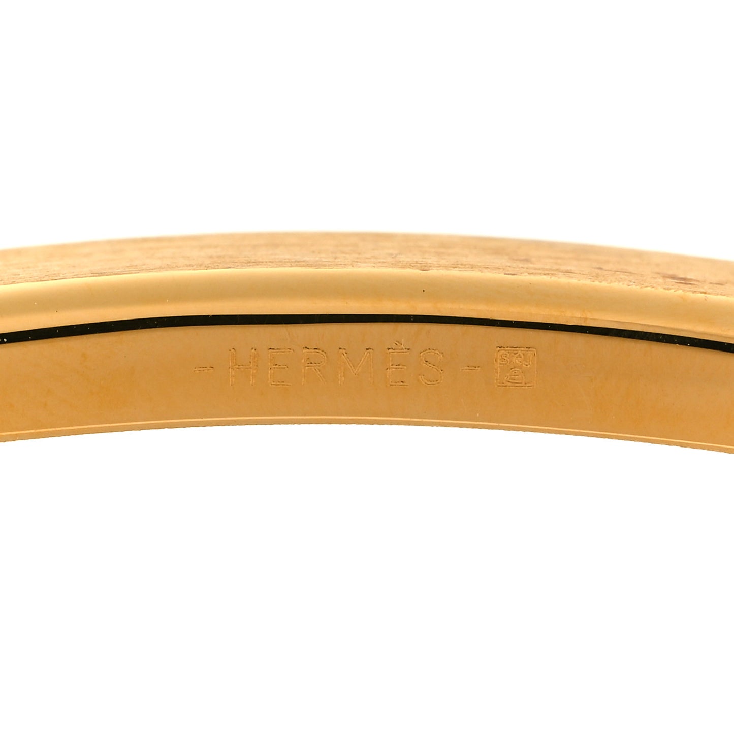 Brushed 32mm H Belt Buckle Gold