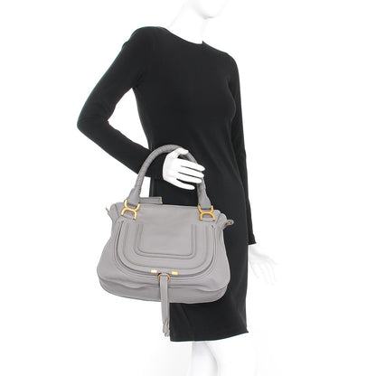 Chloe Calfskin Medium Marcie Satchel Cashmere Grey 3 of 10