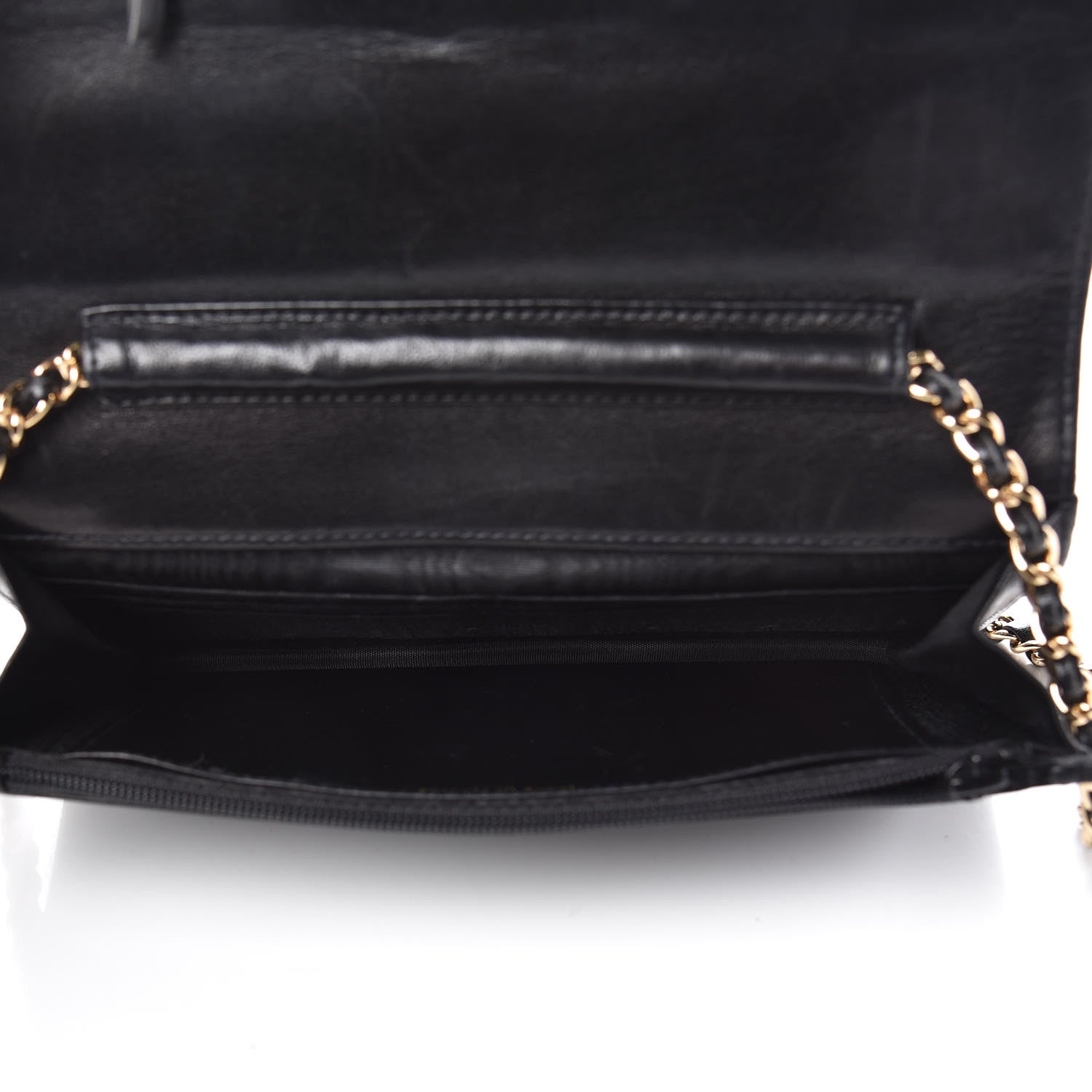 Chanel Caviar Timeless CC Wallet On Chain WOC Black 5 of 10