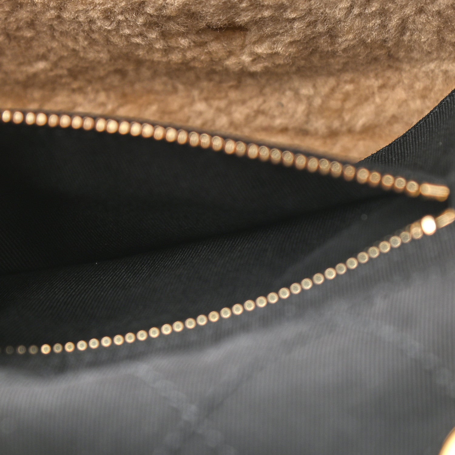 Chanel Shiny Crumpled Sheepskin Shearling CC Mania Flap Bag Black Beige 9 of 12
