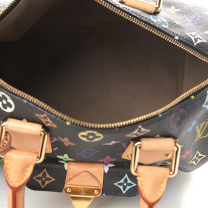 Louis Vuitton Monogram Multicolor Speedy 30 Black 5 of 13