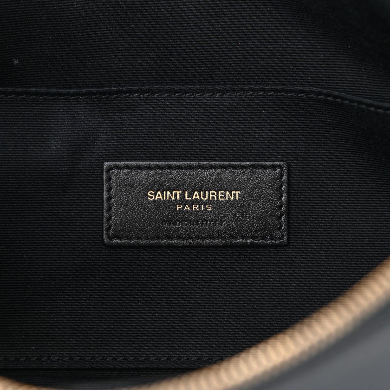Saint Laurent Grain De Poudre Monogram Belt Bag Black 6 of 8