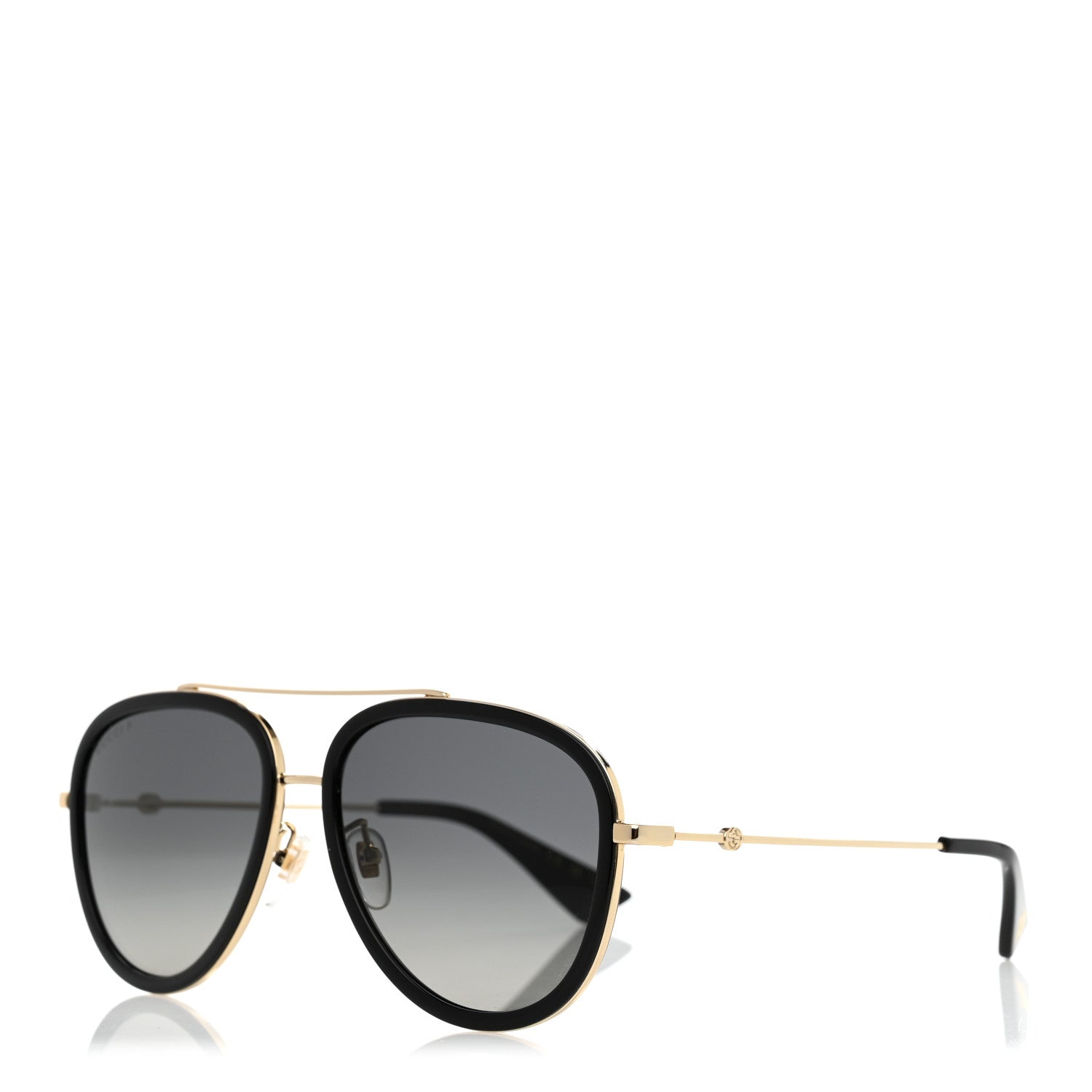 Gucci Aviator Sunglasses GG0062S Black Gold 1 of 7