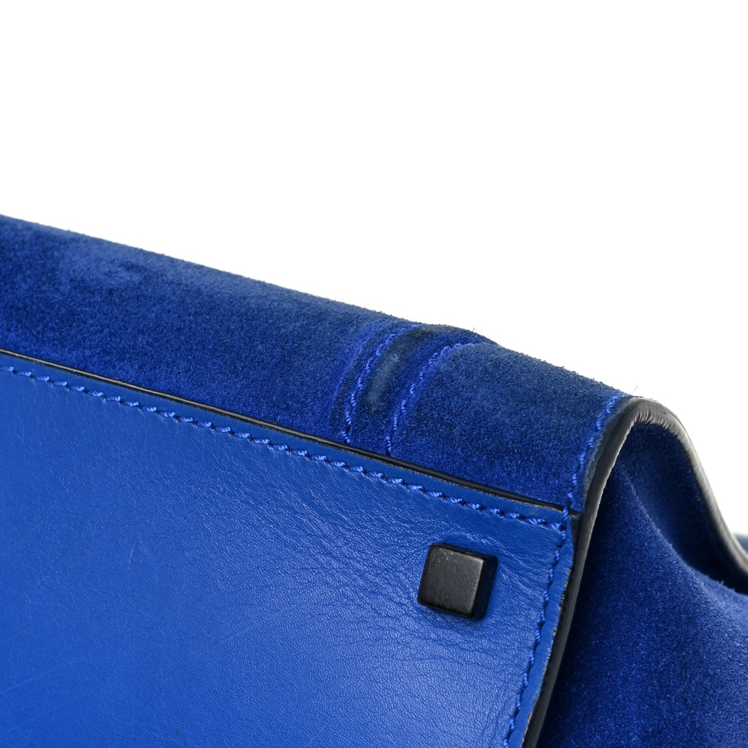 Celine Suede Medium Phantom Luggage Colbalt Blue 32 of 34