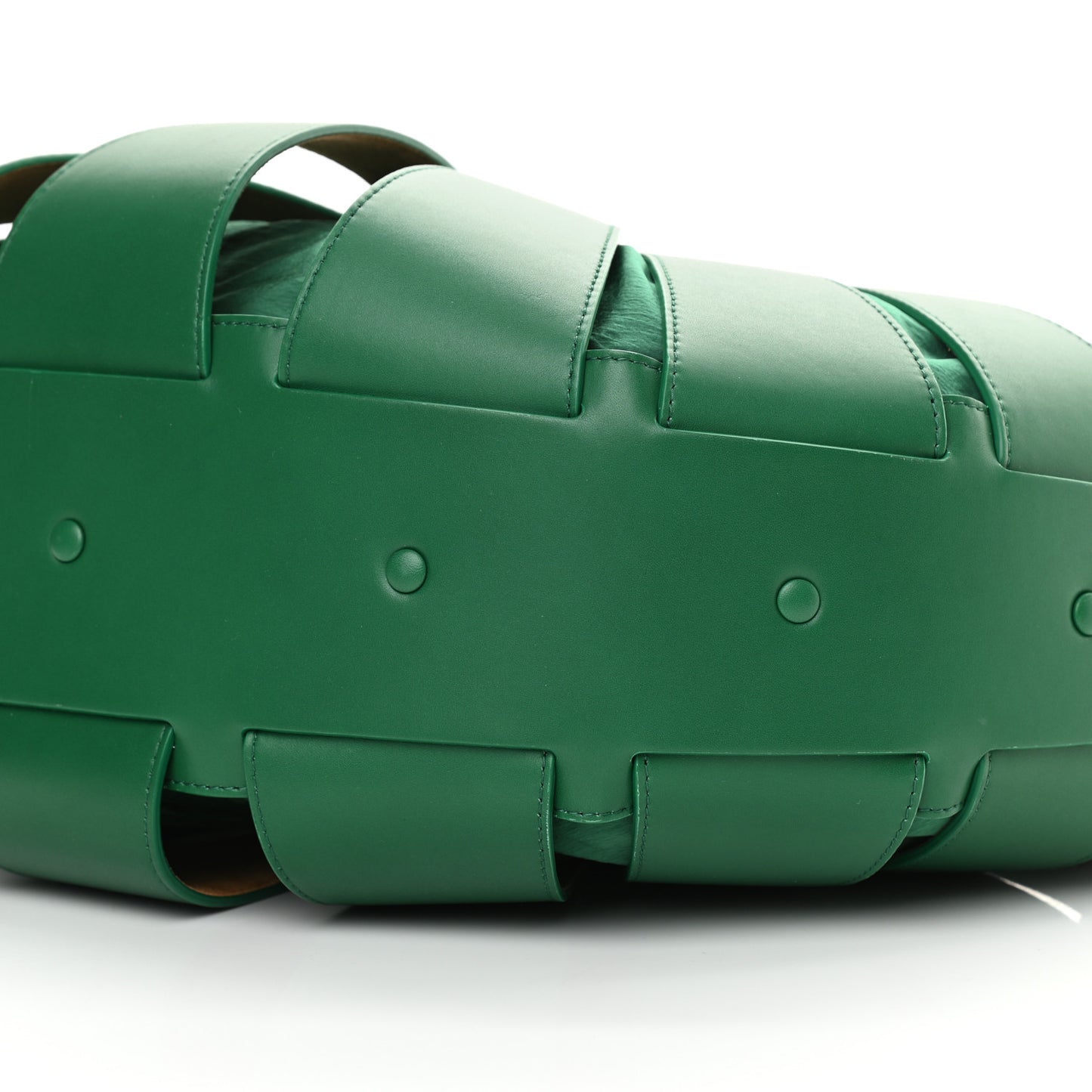 French Calfskin Shell Bag Racing Green