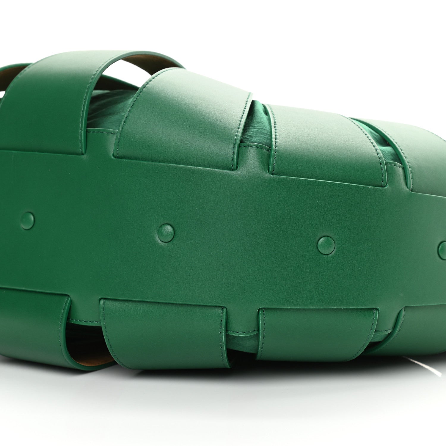 Bottega Veneta French Calfskin Shell Bag Racing Green 11 of 12