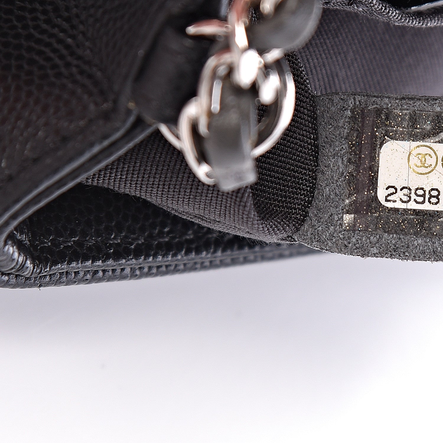 Chanel Caviar Macro Chevron Small Single Flap Black 7 of 10