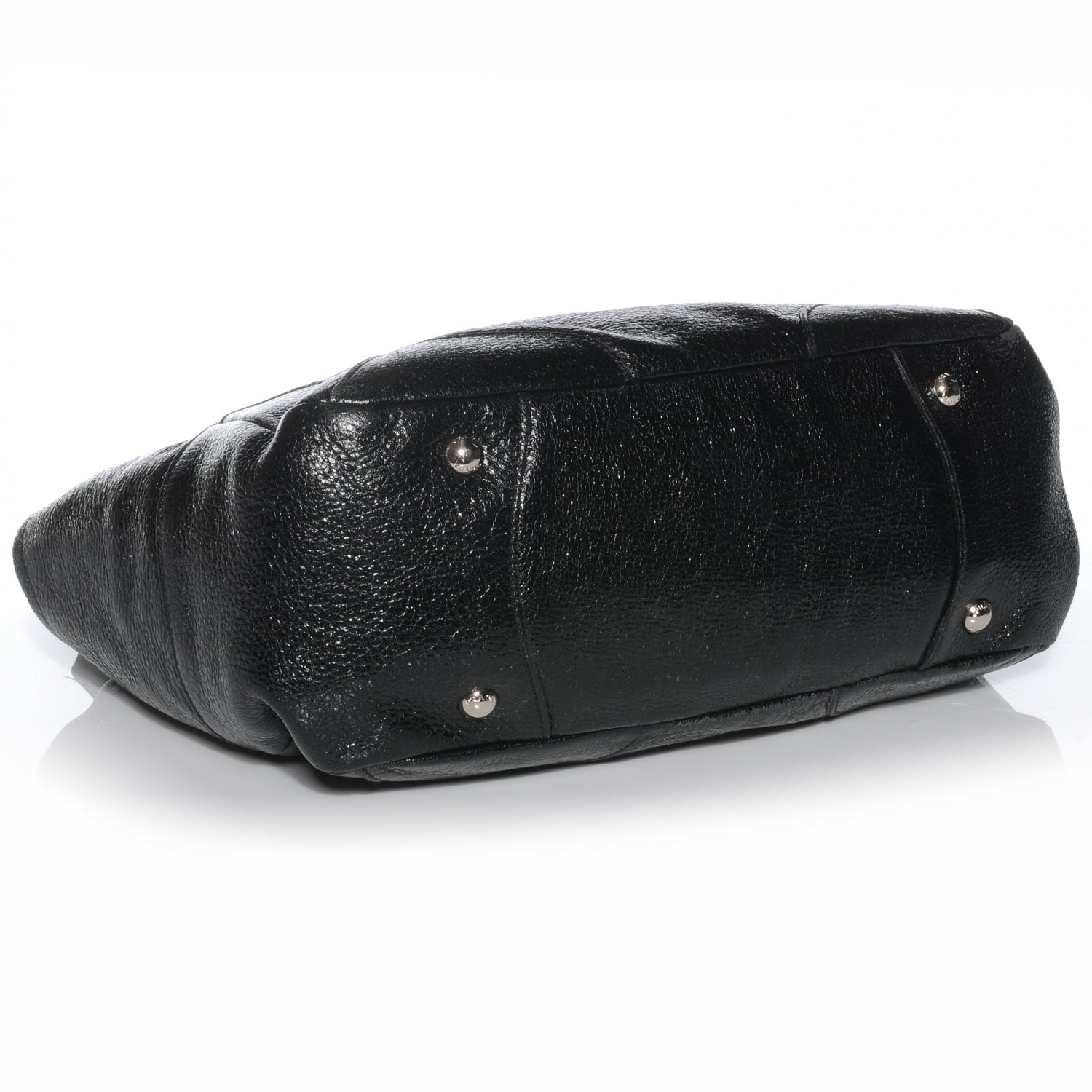 Prada Cervo Lux Chain Shoulder Bag Black 6 of 9