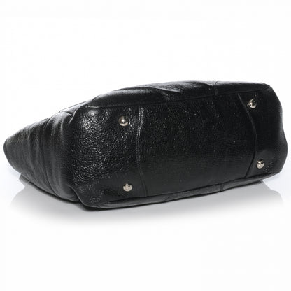 Prada Cervo Lux Chain Shoulder Bag Black 6 of 9