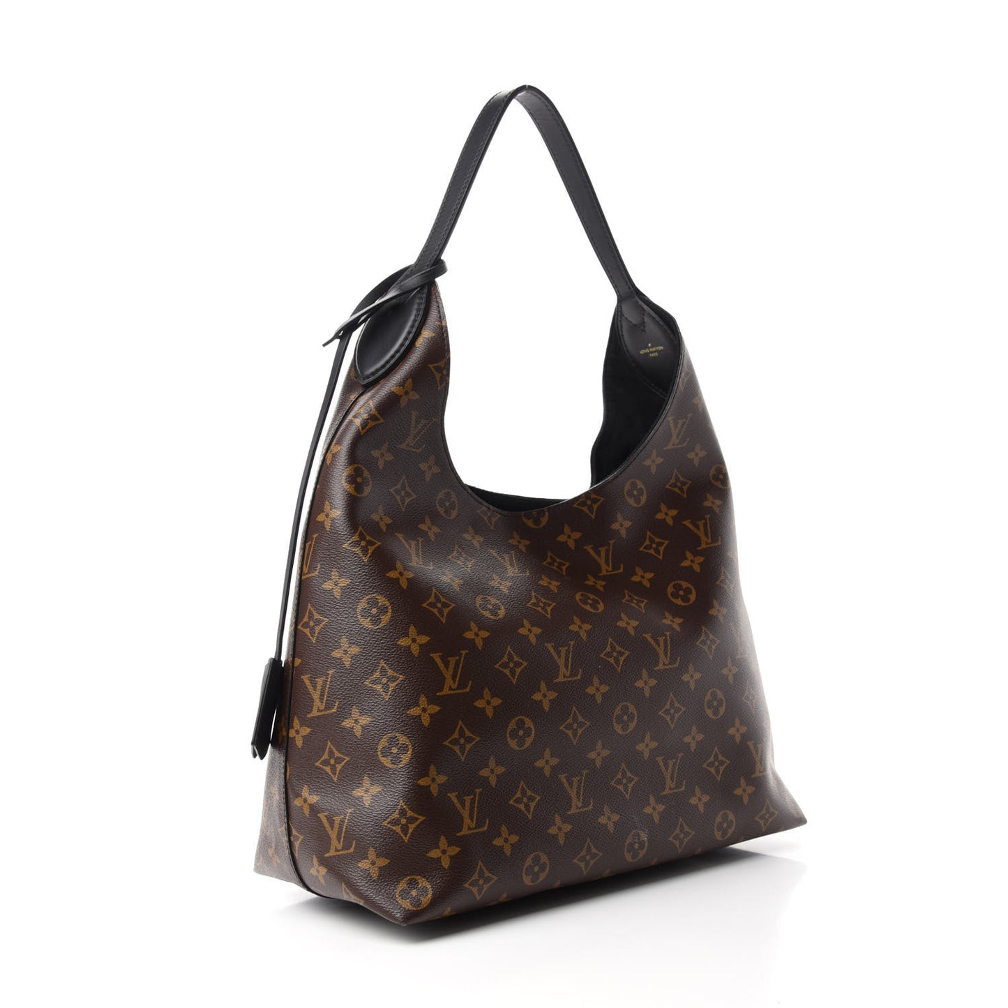 Monogram Flower Hobo Black