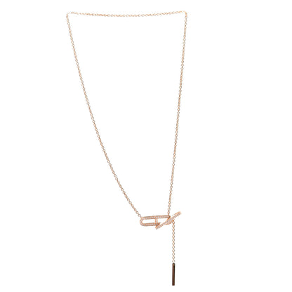Hermes 18K Rose Gold Diamond PM Ever Chaine D'Ancre Necklace 3 of 7