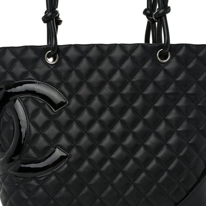 Chanel Calfskin Quilted Large Cambon Tote Black 8 of 13