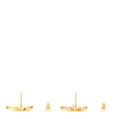 Chanel Metal CC Rue Cambon Drop Earrings Gold 3 of 4