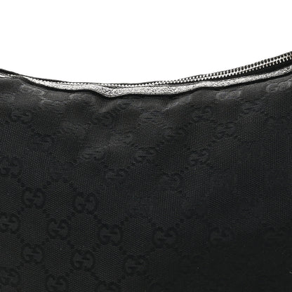 Gucci Monogram Web Bamboo Ring Hobo Black 8 of 12