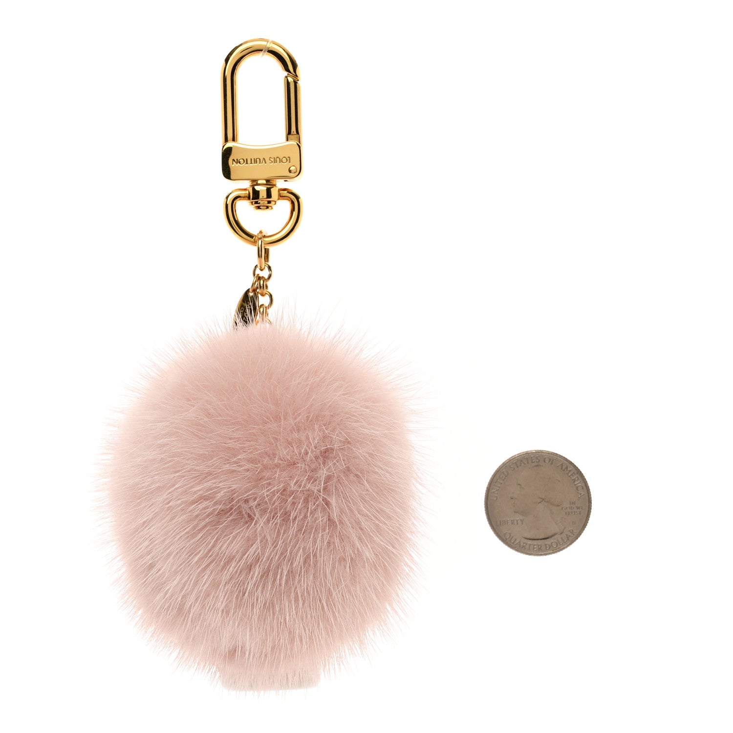 Louis Vuitton Resin Wood Mink Fur Vivienne Snowboard Bag Charm Key Holder 2 of 4