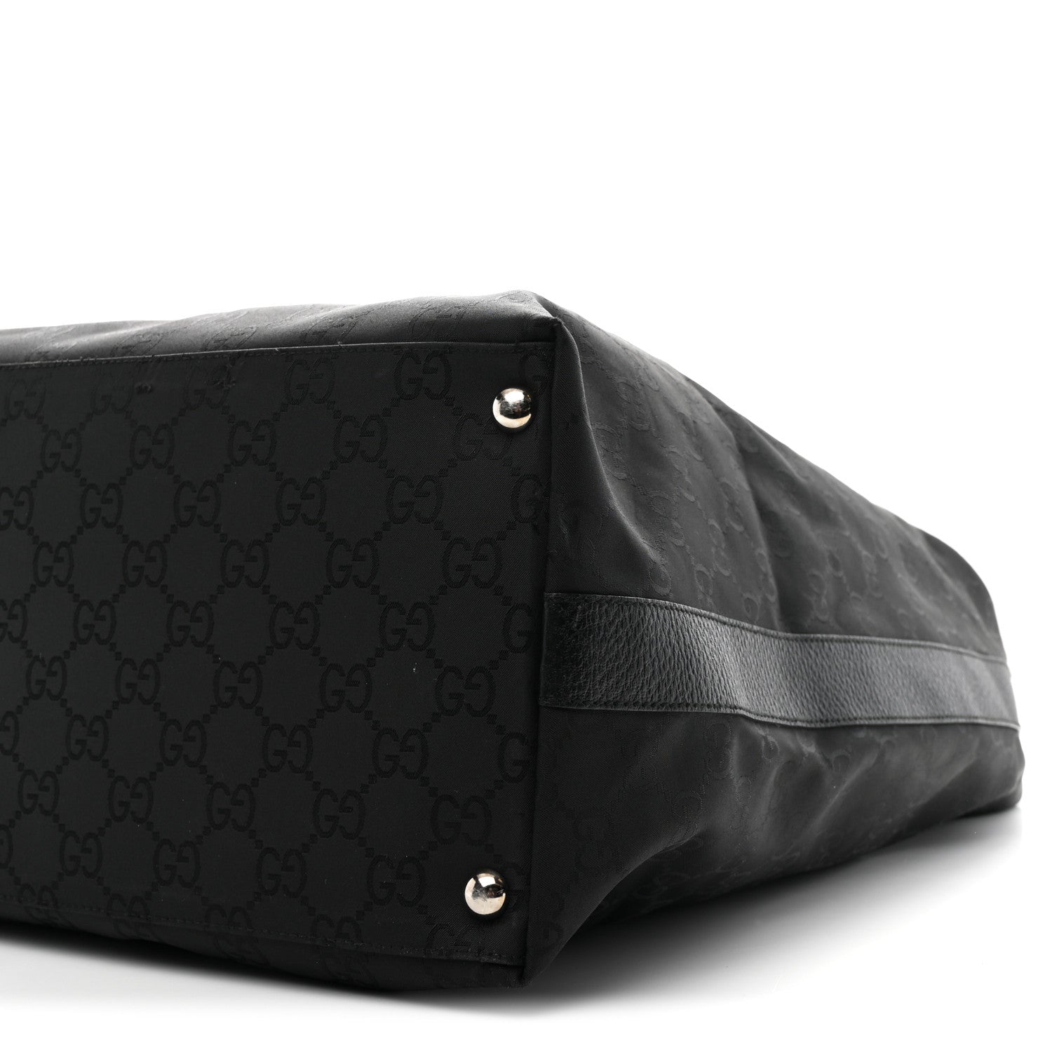 Gucci Nylon Monogram Extra Large Hobo Black 9 of 10