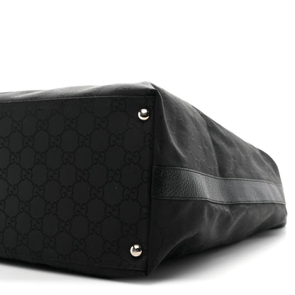 Gucci Nylon Monogram Extra Large Hobo Black 9 of 10