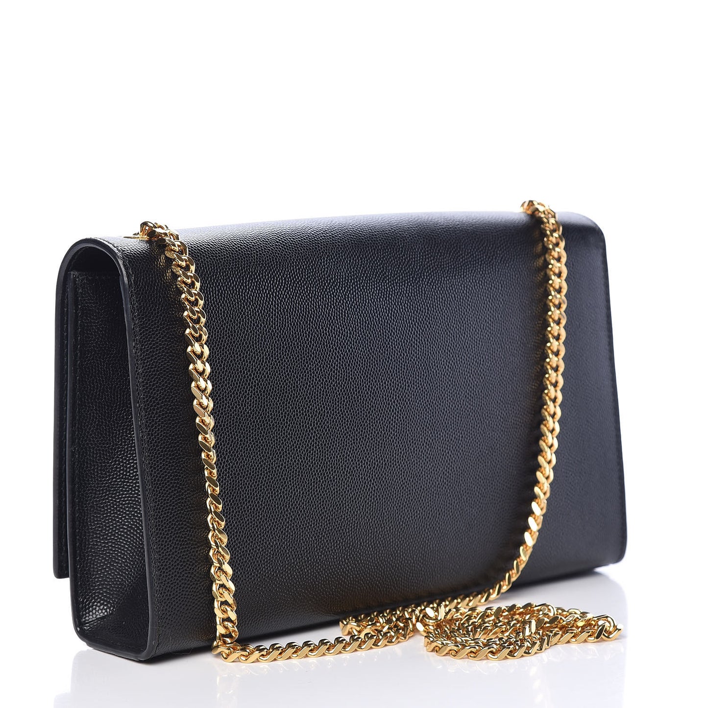 Grain De Poudre Medium Classic Monogram Kate Satchel Black