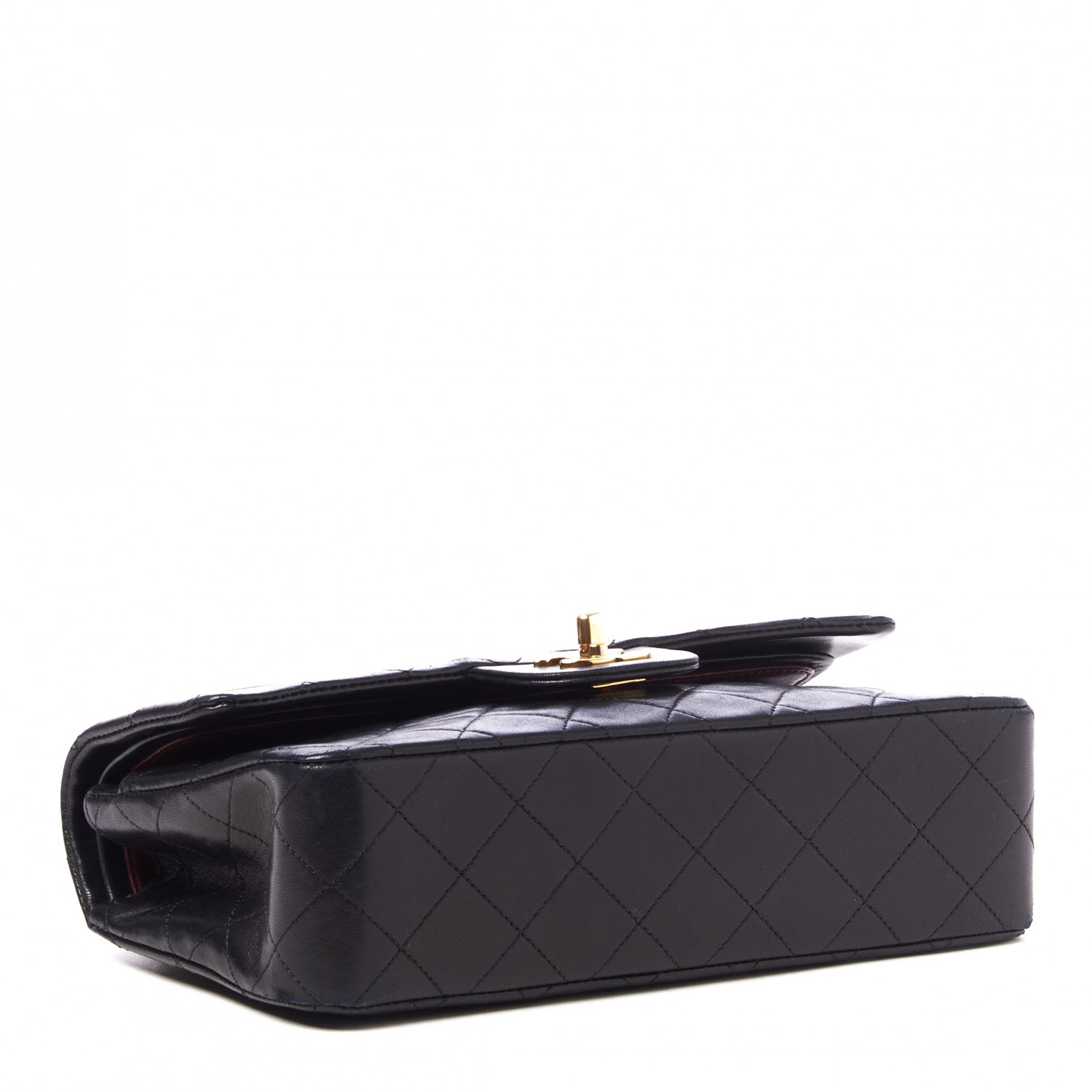 Chanel Lambskin Quilted Small Double Flap Black 3 of 9