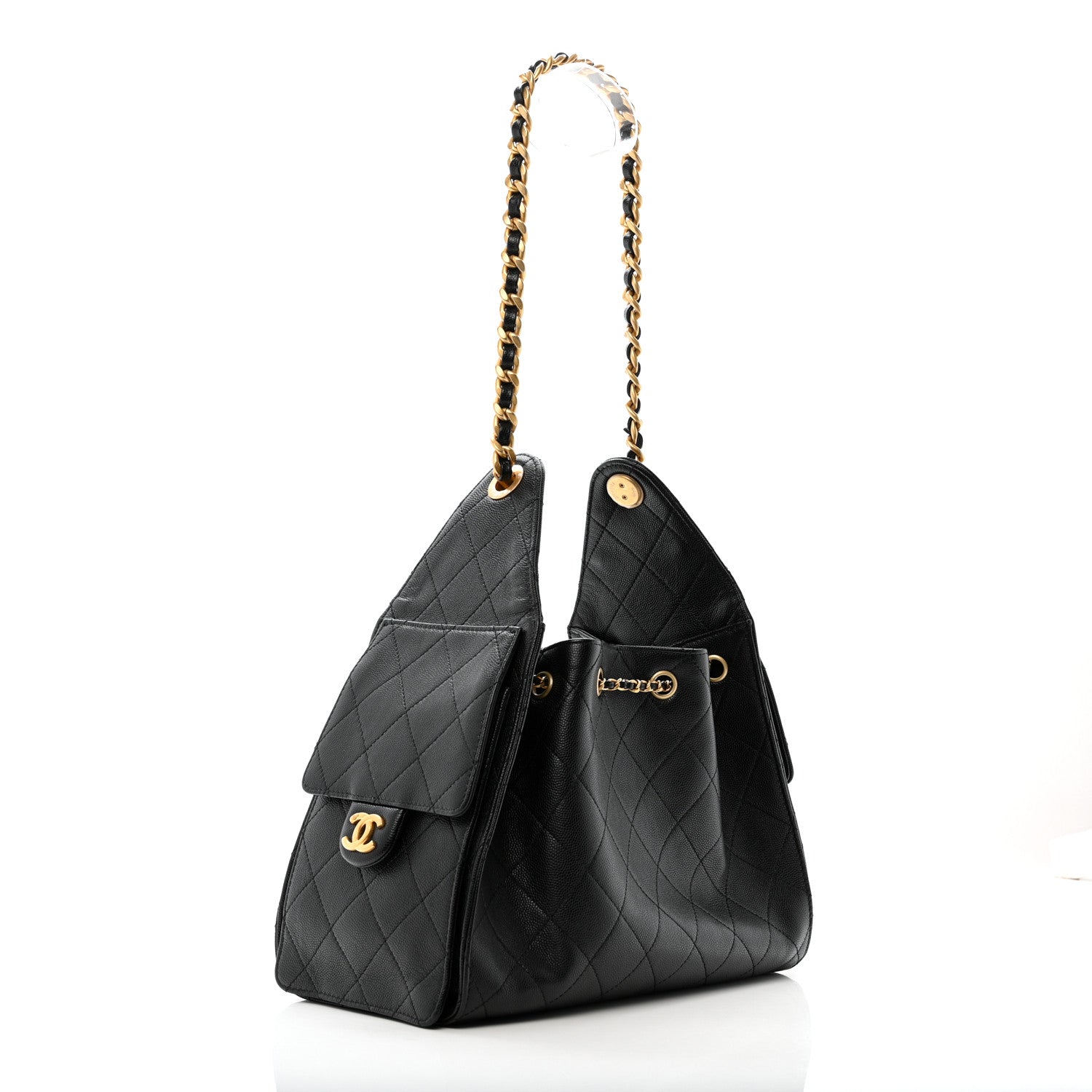 Chanel Caviar Quilted Small Chanel 25 Handbag Black 3 of 11