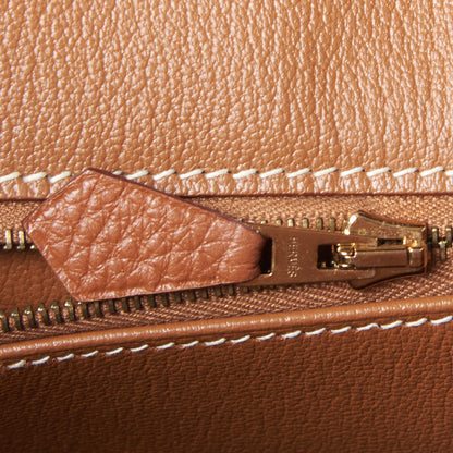 Hermes Taurillon Clemence Birkin 35 Gold 19 of 33