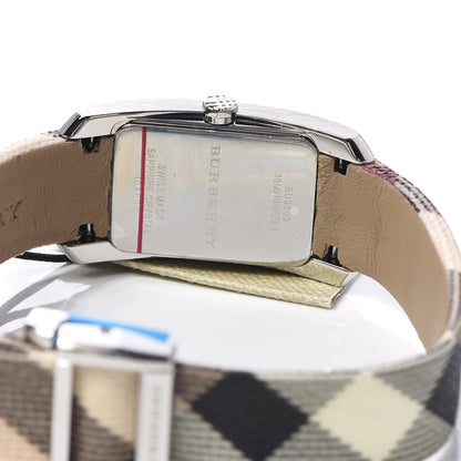 Burberry Stainless Steel Calfskin 20mm Heritage Nova Check Quartz Watch BU9503 5 of 7