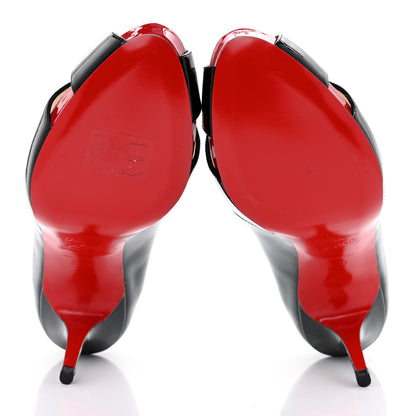 Christian Louboutin Patent Shelley 90 Pumps 36.5 Black Red 5 of 10
