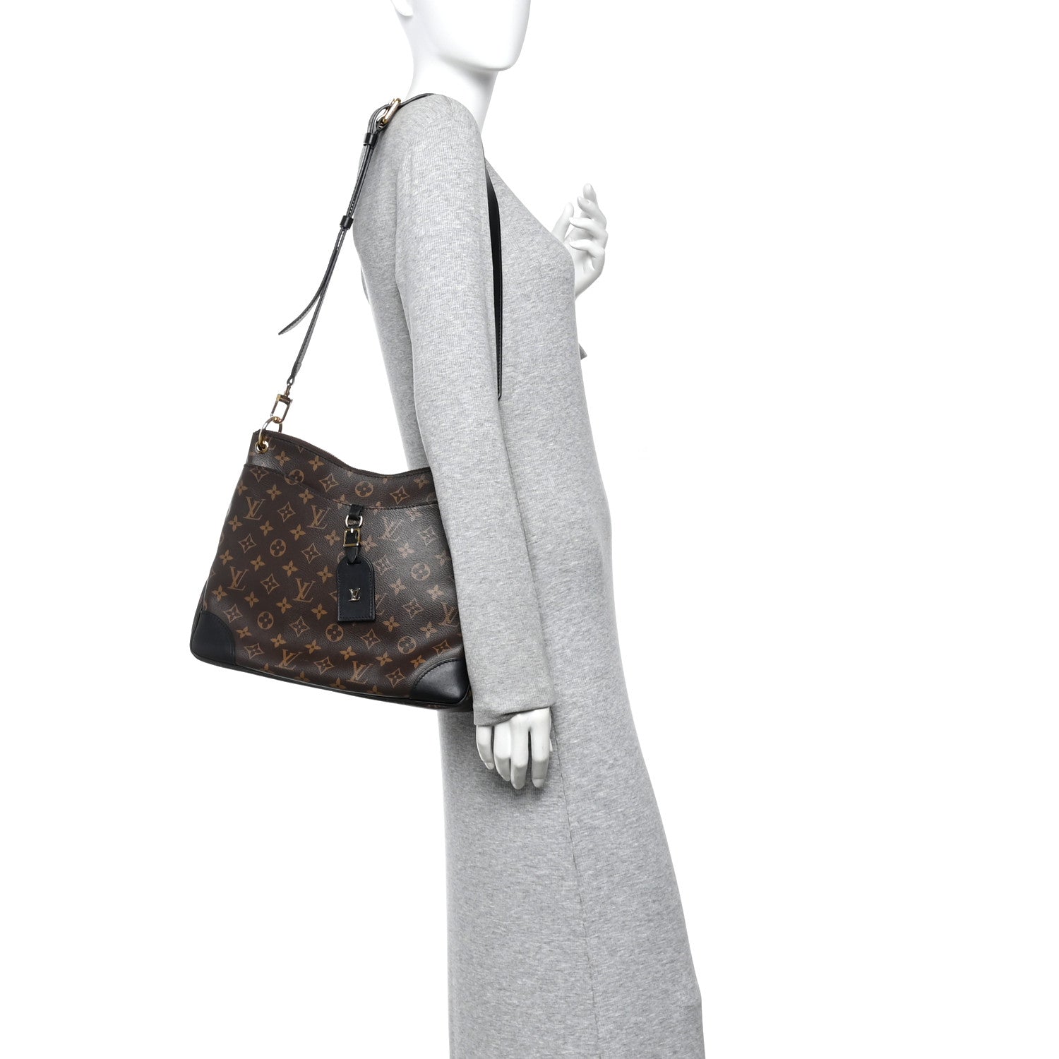 Louis Vuitton Monogram Odeon MM Black 2 of 9