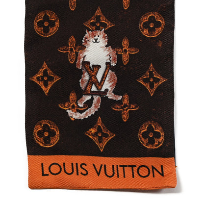 Louis Vuitton Silk Catogram Classic Bandeau Marron 2 of 3