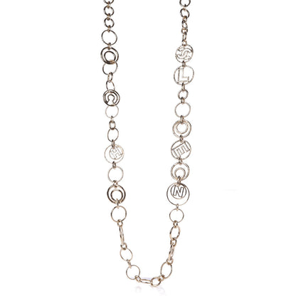 Chanel Hoop Cuba Logo Long Necklace Gold 1 of 7