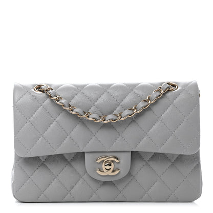 Chanel Caviar Quilted Small Double Flap Grey 1 of 4