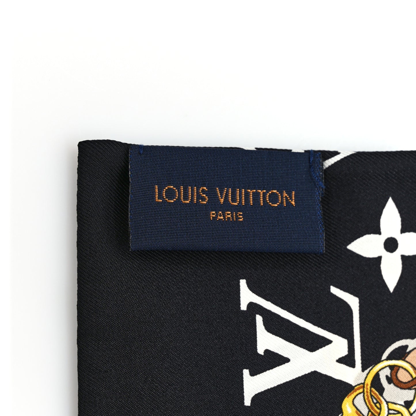 Silk Monogram Confidential Bandeau Black