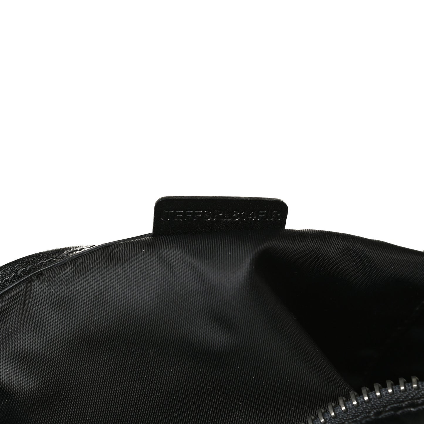Nylon Beat Check Studded Satchel Black